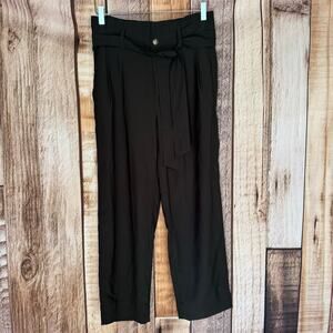 Madewell Pants Drapey Paperbag Pants High Rise Tie Waist Cropped Workwear 2 NWT